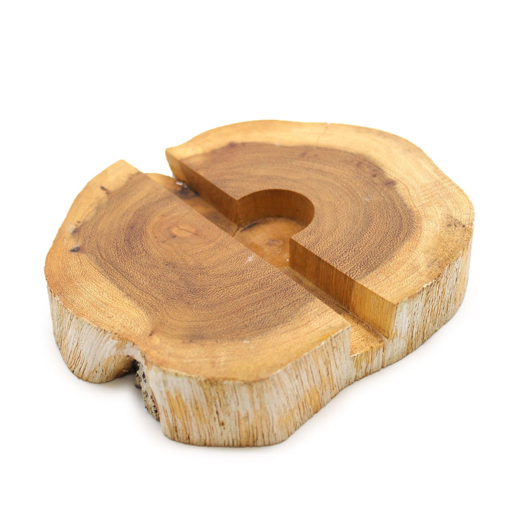 Large Gamal Wood Phone Holder - Whitewash – view 5