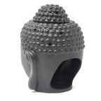 Buddha Head Ceramic Oil Burner - Black – view 2