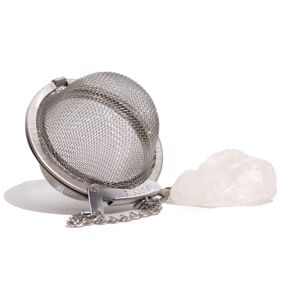 Rock Quartz Raw Crystal Tea Strainer – view 5