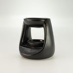 Ceramic Zen Oil Burner - Small Classic - Matt Black – view 3