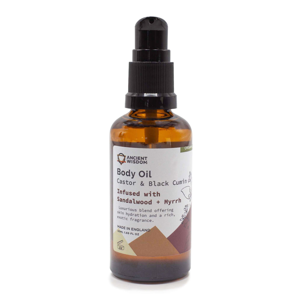 Organic Body Oil 50ml - Sandalwood & Myrrh – view 4