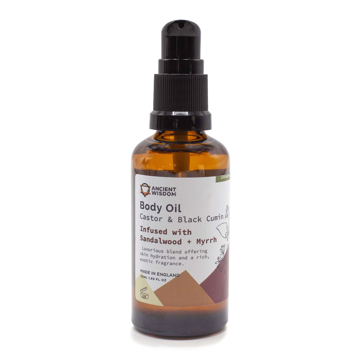 Organic Body Oil 50ml - Sandalwood & Myrrh – view 4