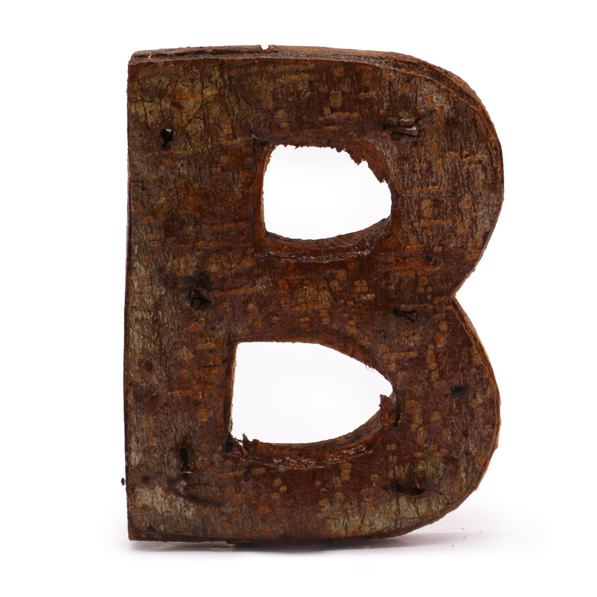 Rustic Bark Letter B - 7cm – view 2