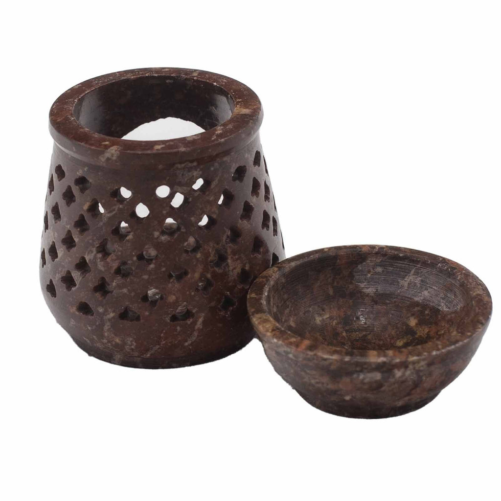 Small Soapstone Oil Burner 8cm - Classic – view 4