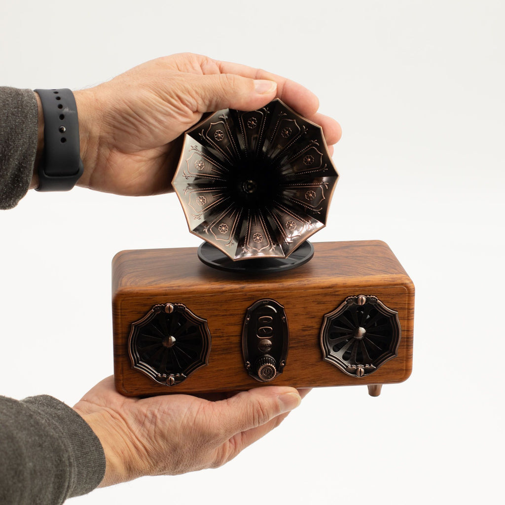 Retro Double Gramophone Bluetooth Speaker – view 9