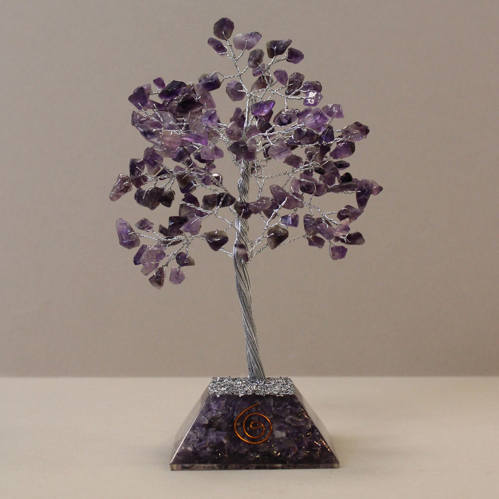 Amethyst Gemstone Tree with Orgonite Base - 160 Stones – view 4