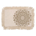 Lotus Mandala Cushion Cover - 30x50cm - Bronze