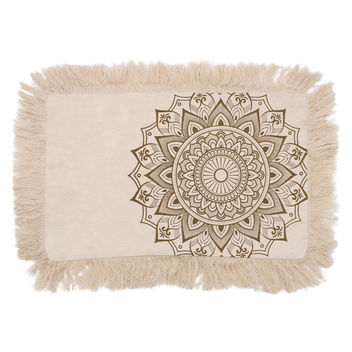 Lotus Mandala Cushion Cover - 30x50cm - Bronze