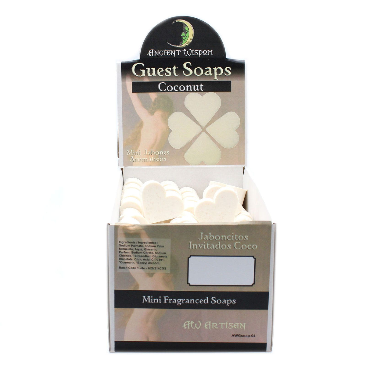 Heart Guest Soaps - Coconut - Pack of 10 – view 2