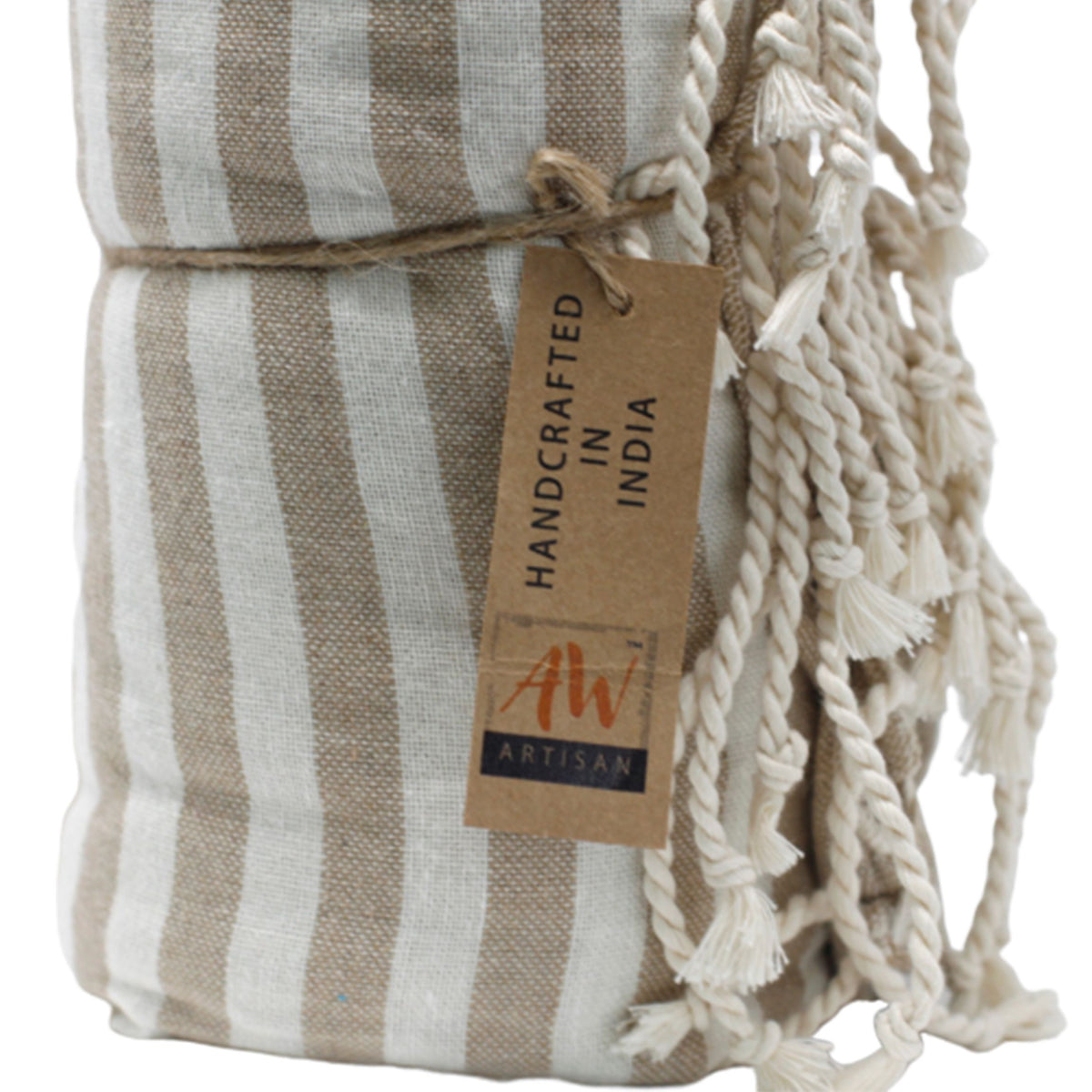 Cotton Pareo Towel - 100x180 cm - Warm Sand – view 4
