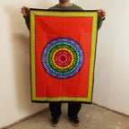 Cotton Wall Art (70x110cm) - Rainbow Flower of Life – view 2