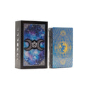 Moon Face Blue Foil Tarot Card Set with Booklet