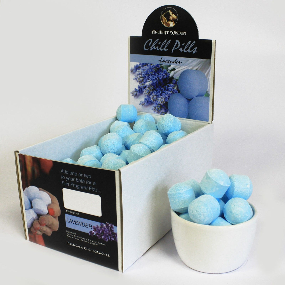 Chill Pills Bath Bombs - Lavender, 1.3kg Box – view 3