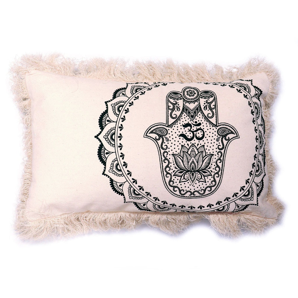Hamsa Mandala Cushion Cover - 30x50cm - Green – view 2