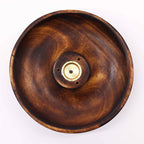 Plain Incense Stick & Cone Burner Disc - Mango Wood – view 4