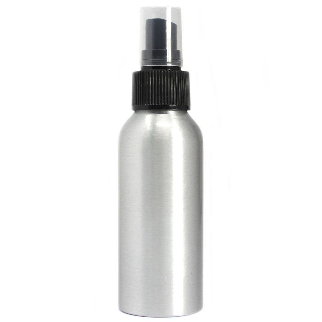 Aluminium Bottle 100ml with Black Spray Top