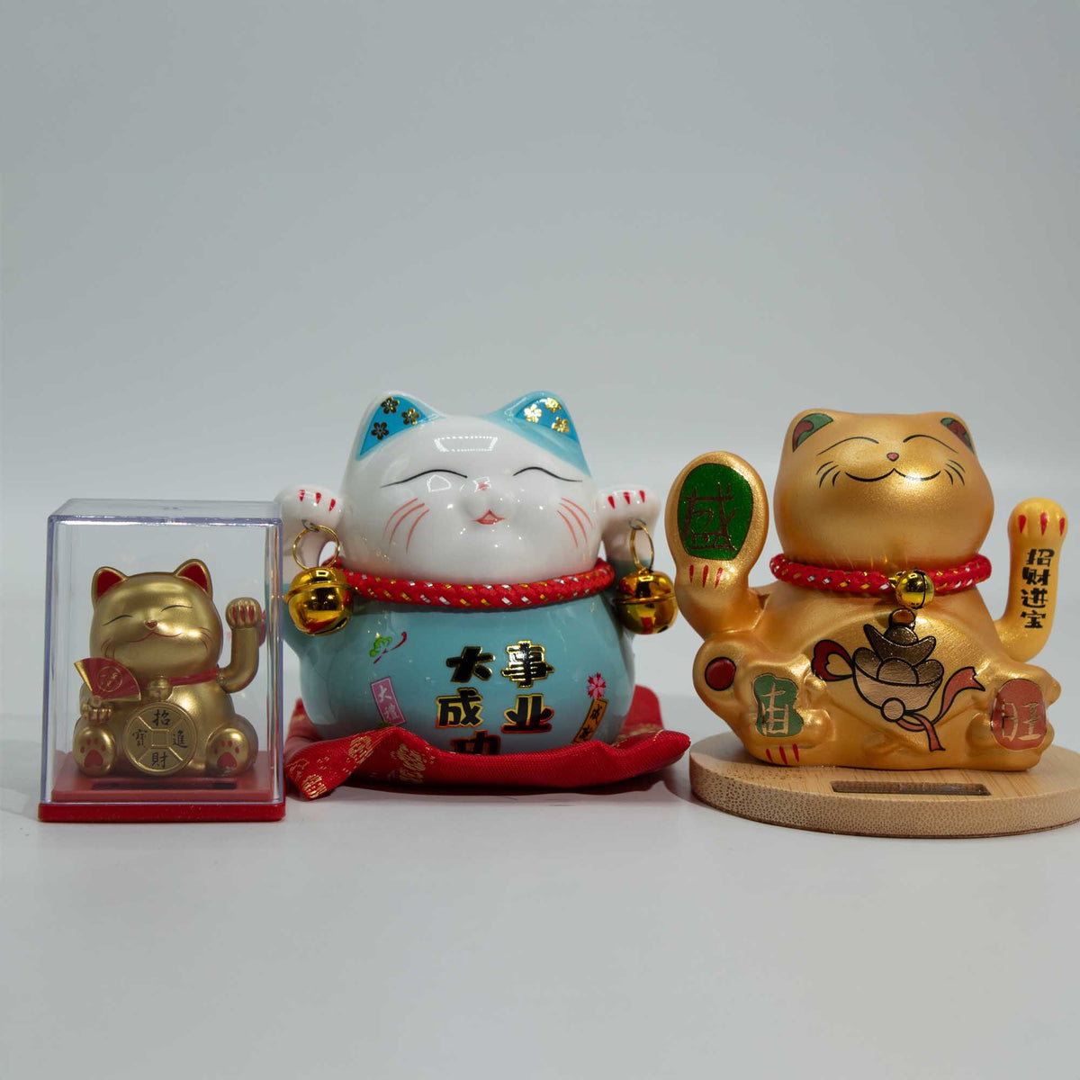 Mini Solar Money Cat in Display Box - White – view 2