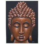 Buddha Painting, Copper Sand Finish - 80 x 60cm – view 2