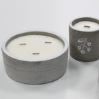 Concrete Wooden Wick Candle - Juniper & Sweet Gin – view 3