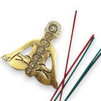 Gold Seven Chakra Incense Holder 12x12cm