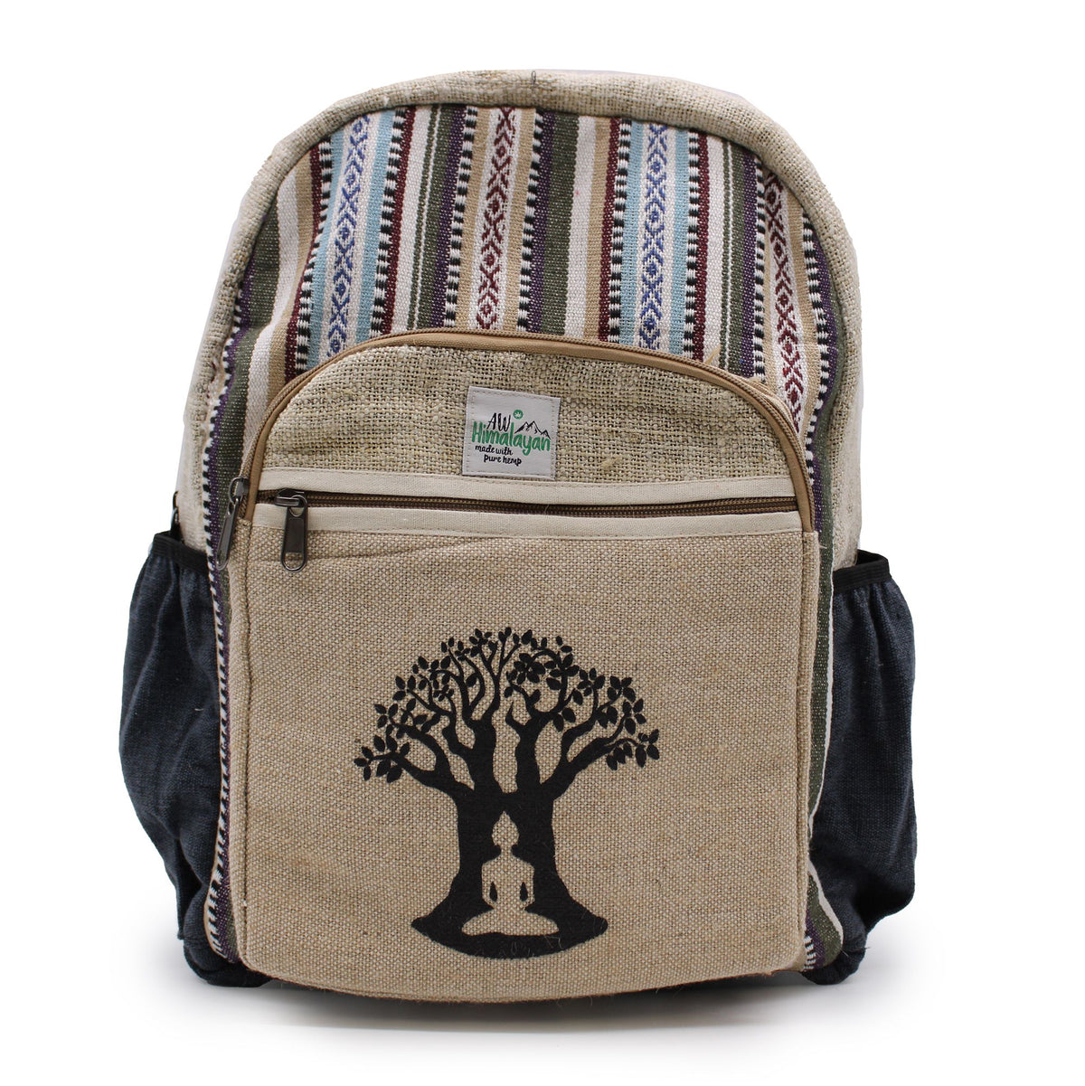 Large Hemp Backpack - Bodhi Tree Design – view 4
