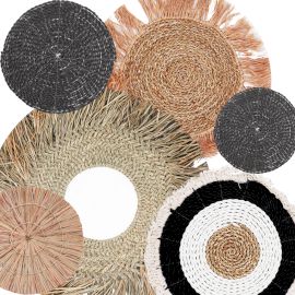 Set of Six Star Motif Wall Art Discs, 70 cm – view 8