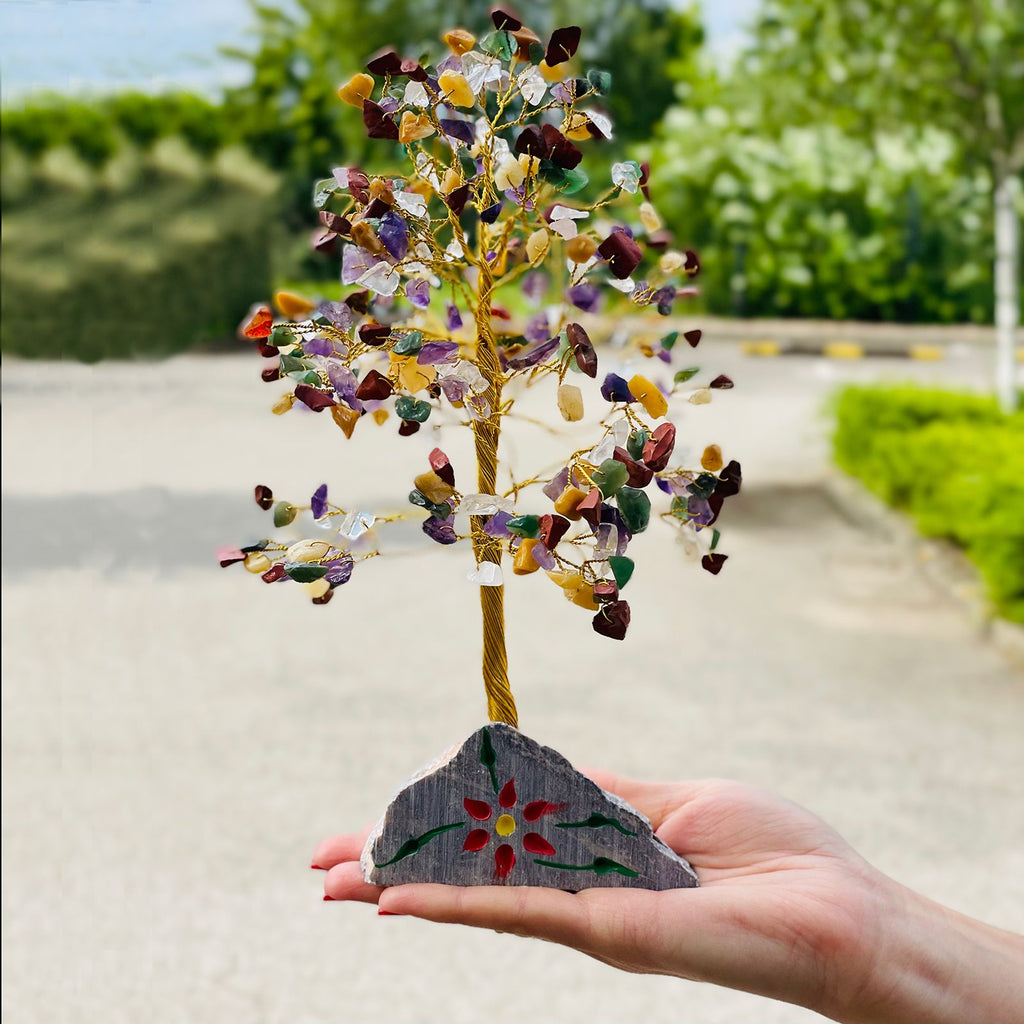 Mixed Gemstone Tree - 320 Stones - 22.5cm – view 2