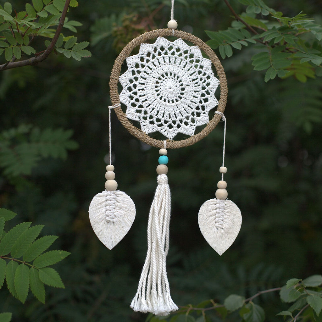 Medium Natural Dream Catcher - Elemental Spirits