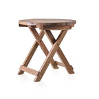 Round Folding Coffee Table, Recycled Teak - 50 cm – view 4