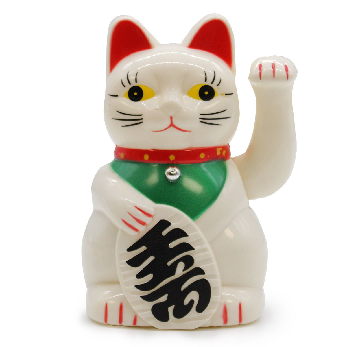 White Money Cat Figurine, 16 x 10 x 10 cm