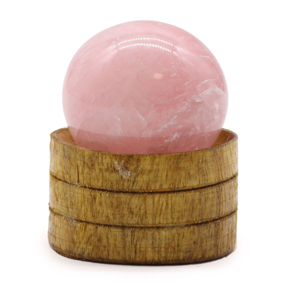 Rose Quartz Sphere 40mm with Stand