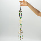 Brass Celtic Drop Wind Chime - 7 Bells, 64cm – view 6