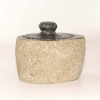 Natural Riverstone Grounding Pot - Small - approx 9x7cm – view 7