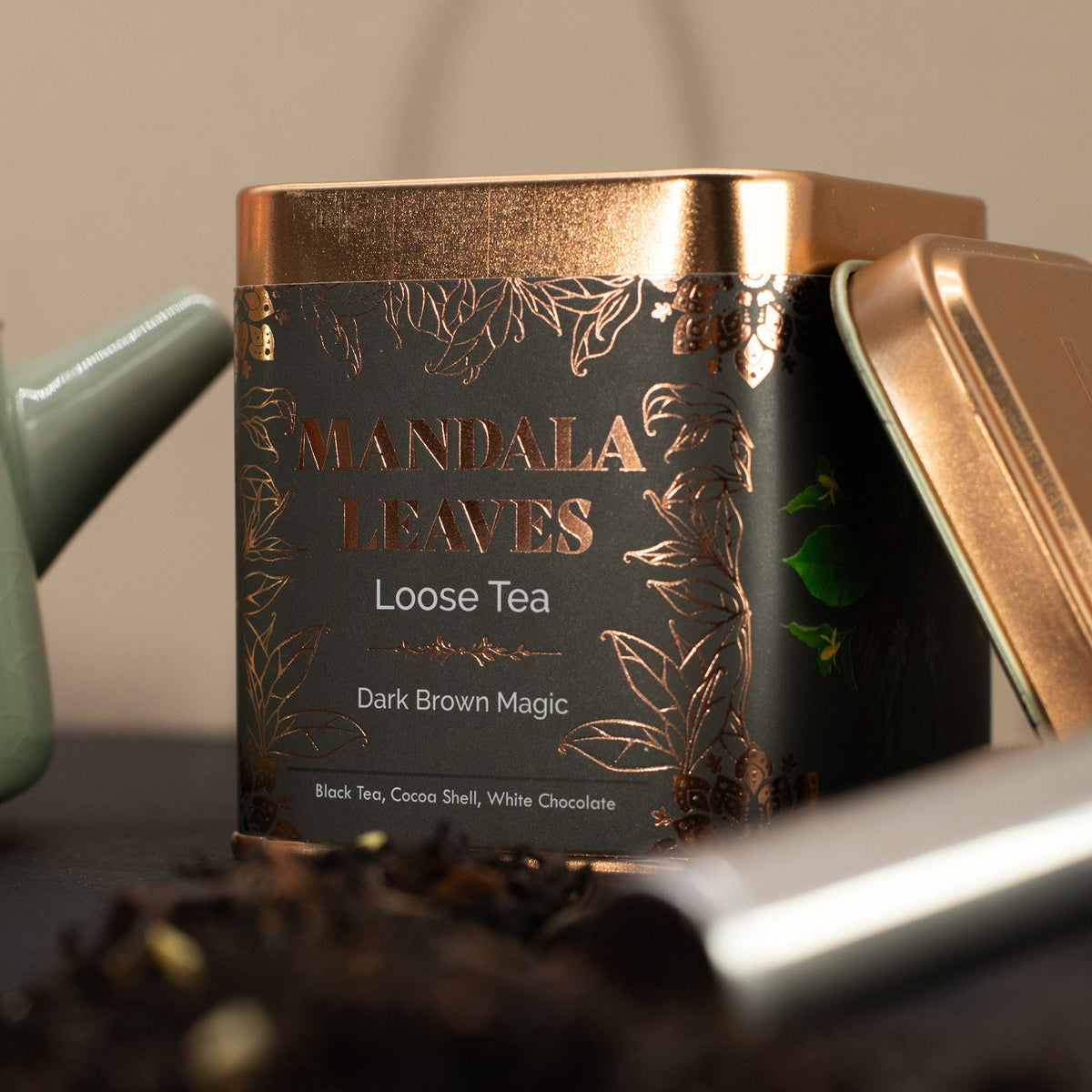 Dark Brown Magic Chocolate Black Tea Tin 50g – view 2