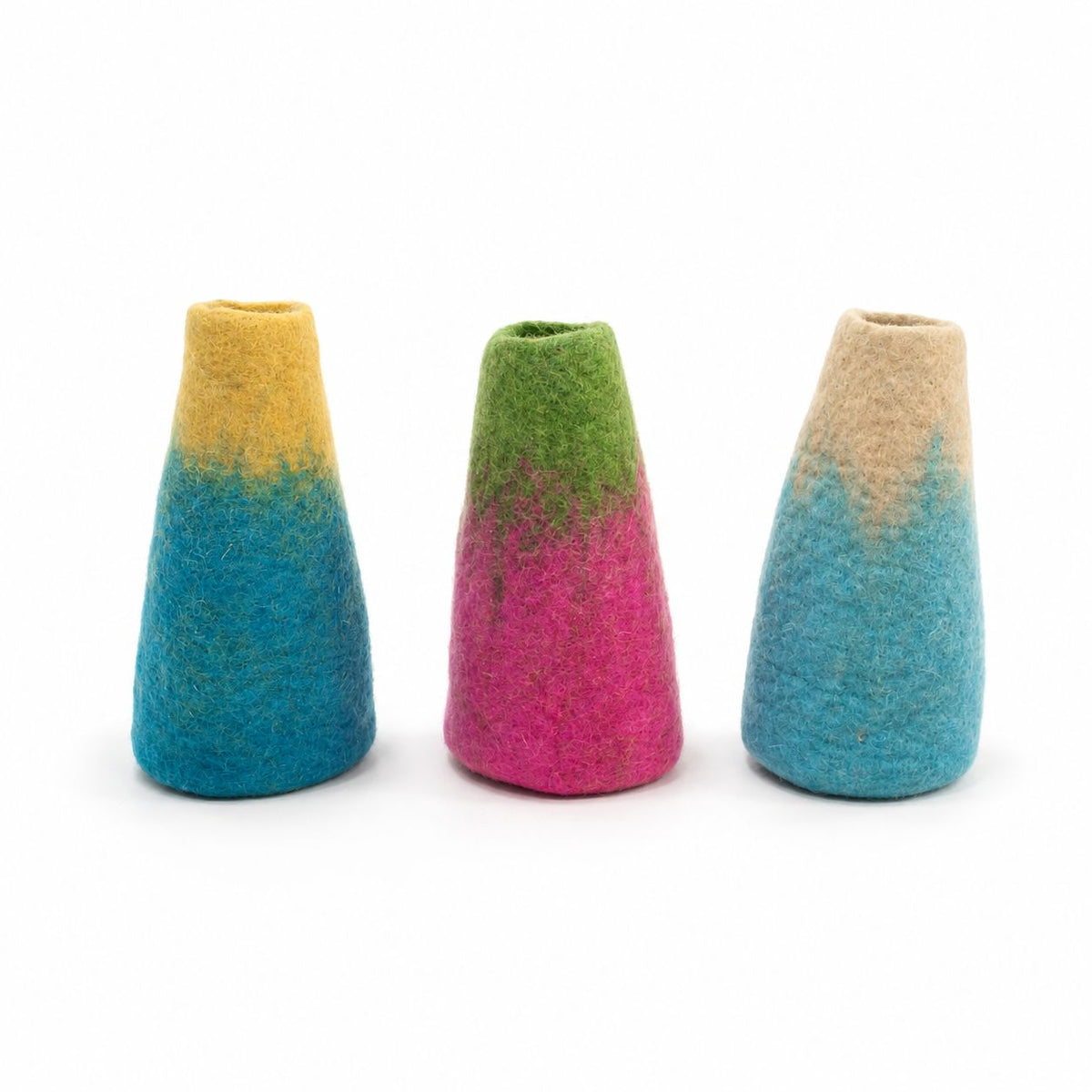 Felt Flower Vases, Set of 3 Assorted Designs – view 4