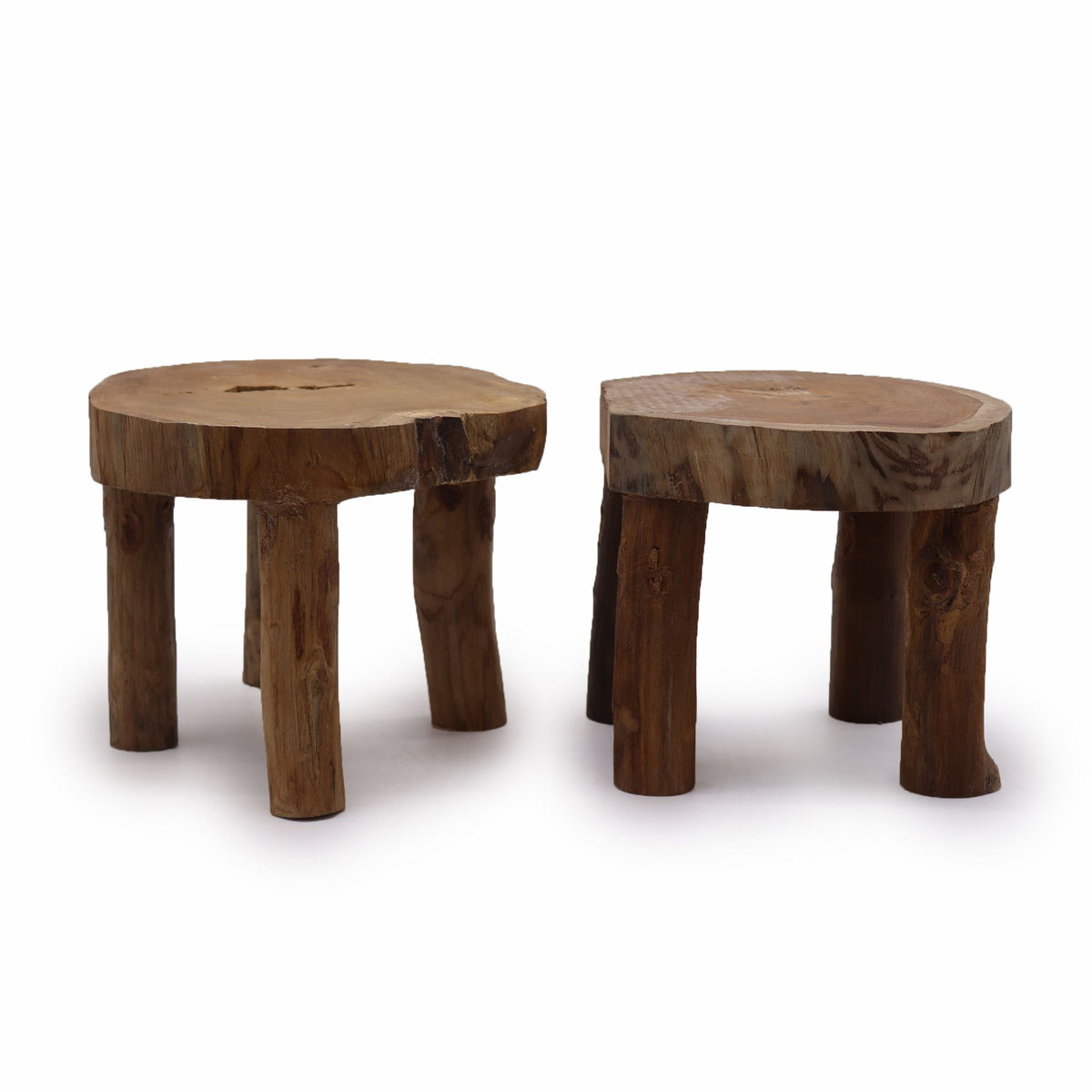 Large Teak Display Pad Stands, Set of 2 - 27 x 20 cm – view 4