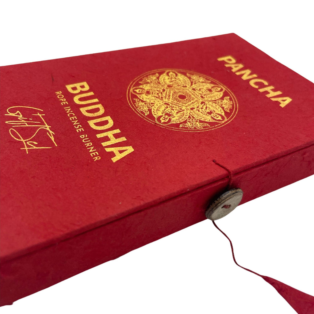 Rope Incense and Silver Plated Holder Set - Pancha Buddha – view 6