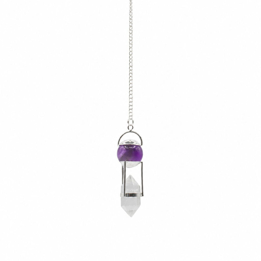 Seeker of Truth Pendulum - Amethyst & Quartz – view 2