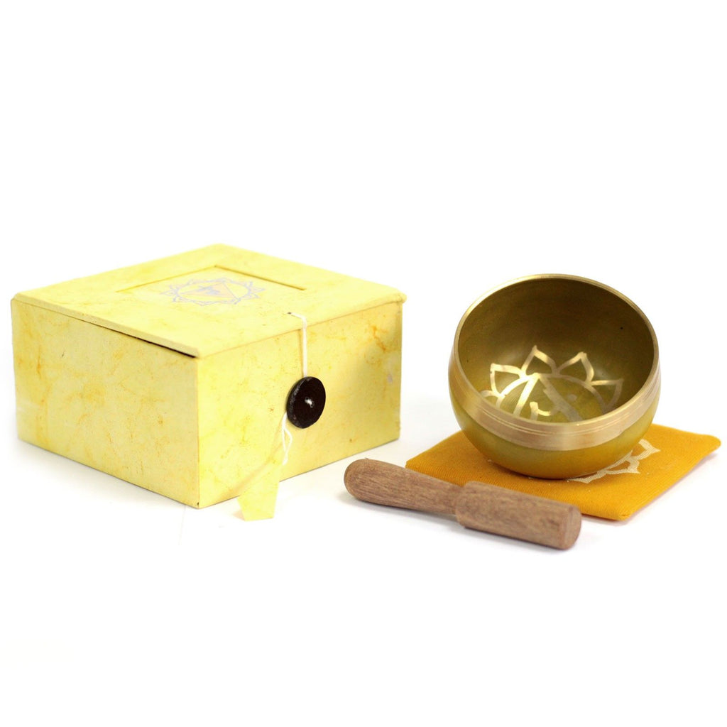 Solar Plexus Chakra Singing Bowl - Yellow Brass – view 3