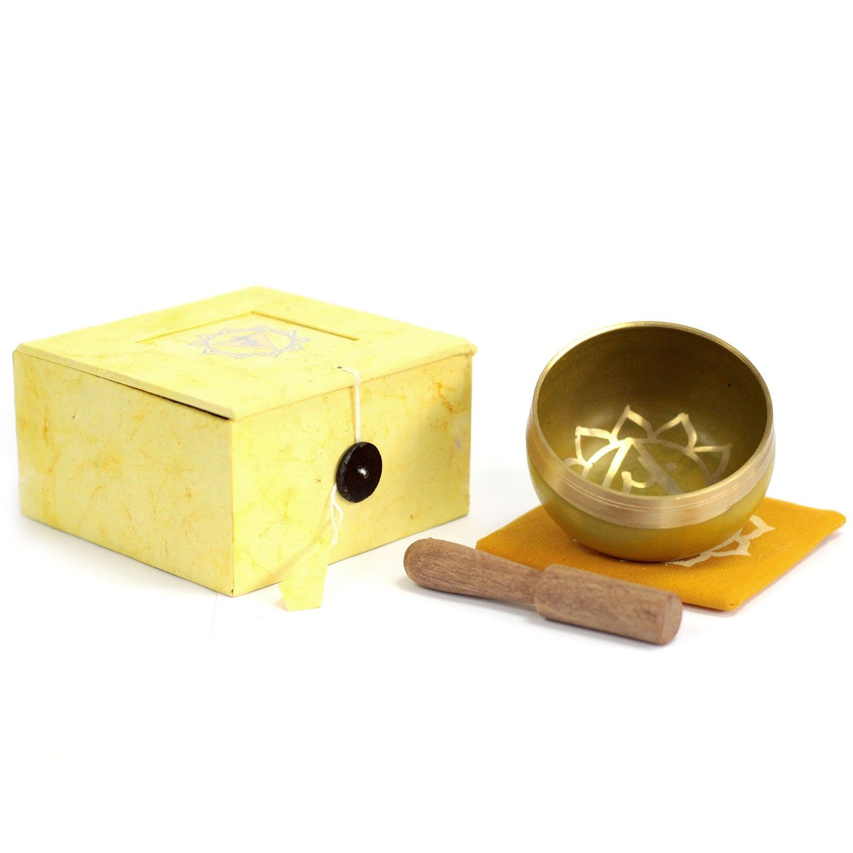 Solar Plexus Chakra Singing Bowl - Yellow Brass – view 3
