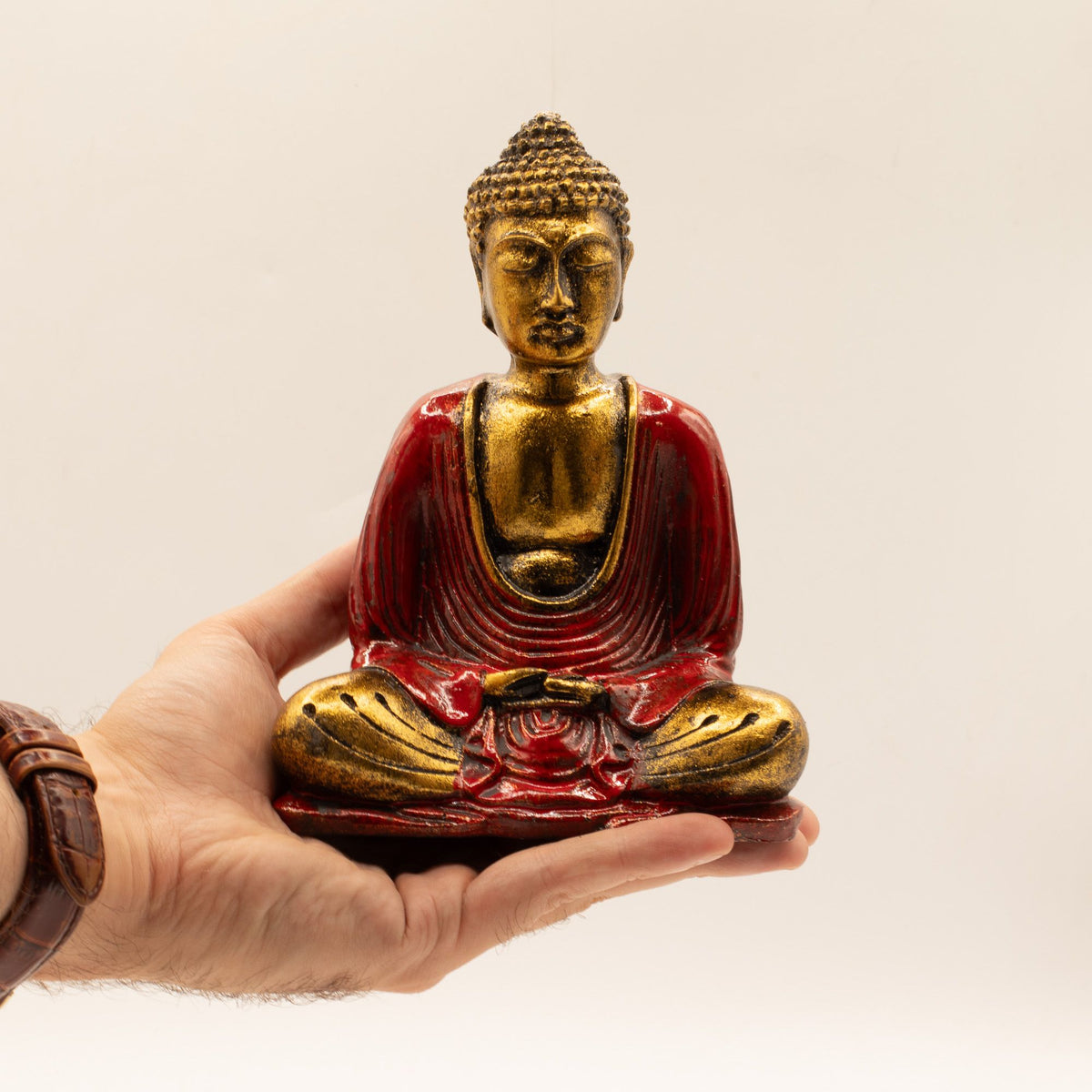 Red & Gold Buddha Statue - Medium – view 3