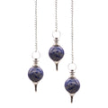 Sodalite Sphere Pendulum with Gemstone Bead