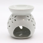 Large Classic White Oil Burner - Tree Cut-out – view 3