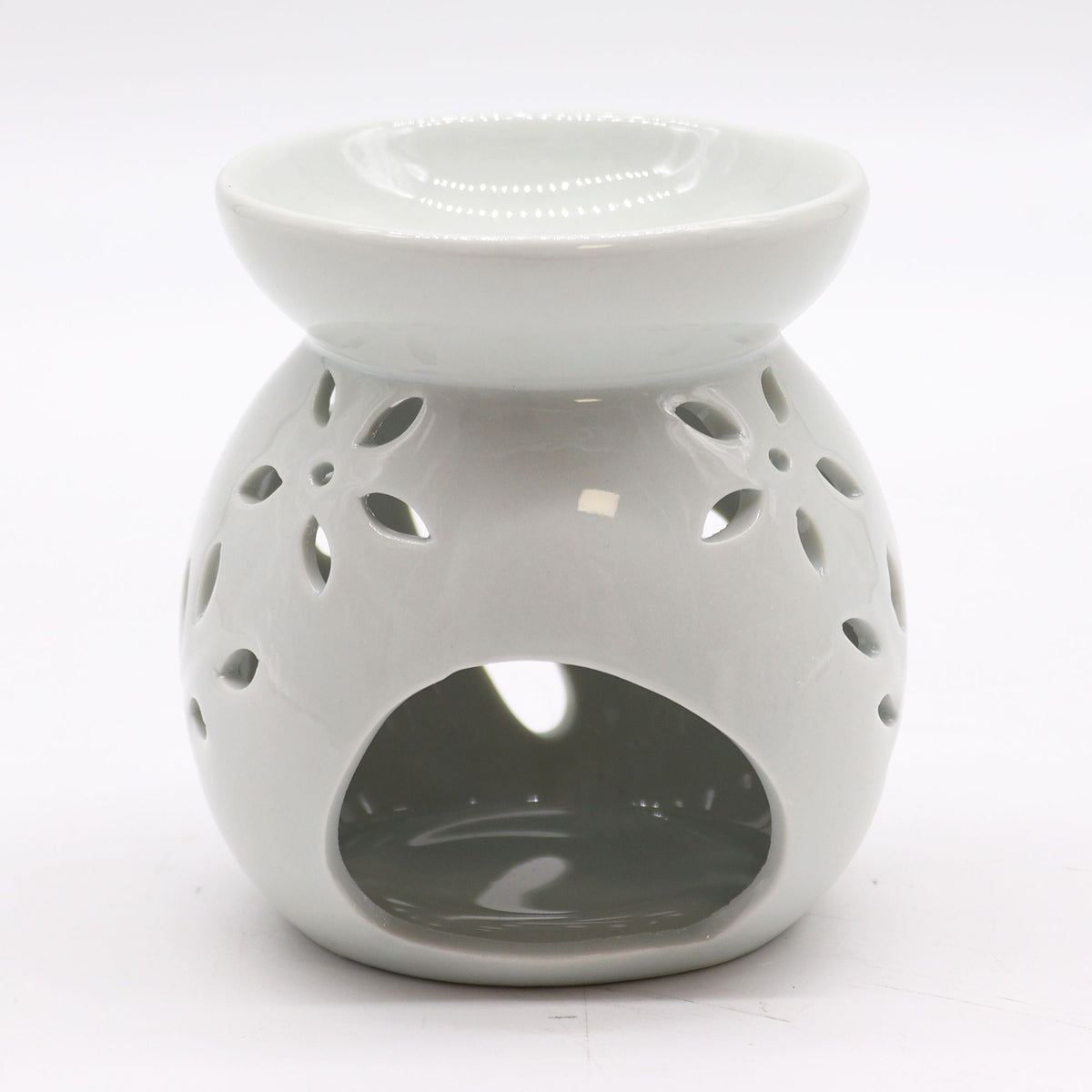 Large Classic White Oil Burner - Tree Cut-out – view 3