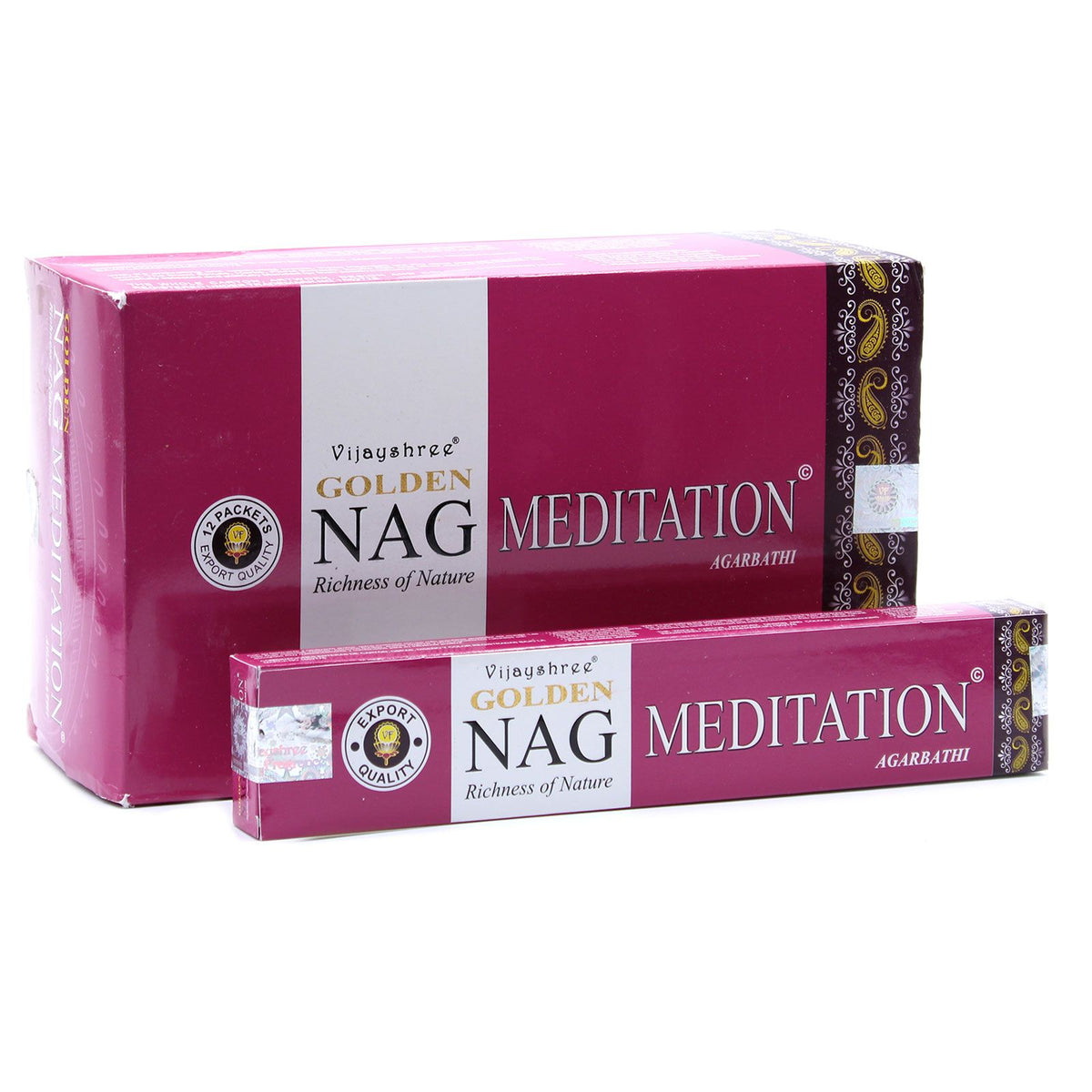 Golden Nag Meditation Incense Sticks 15g Pack