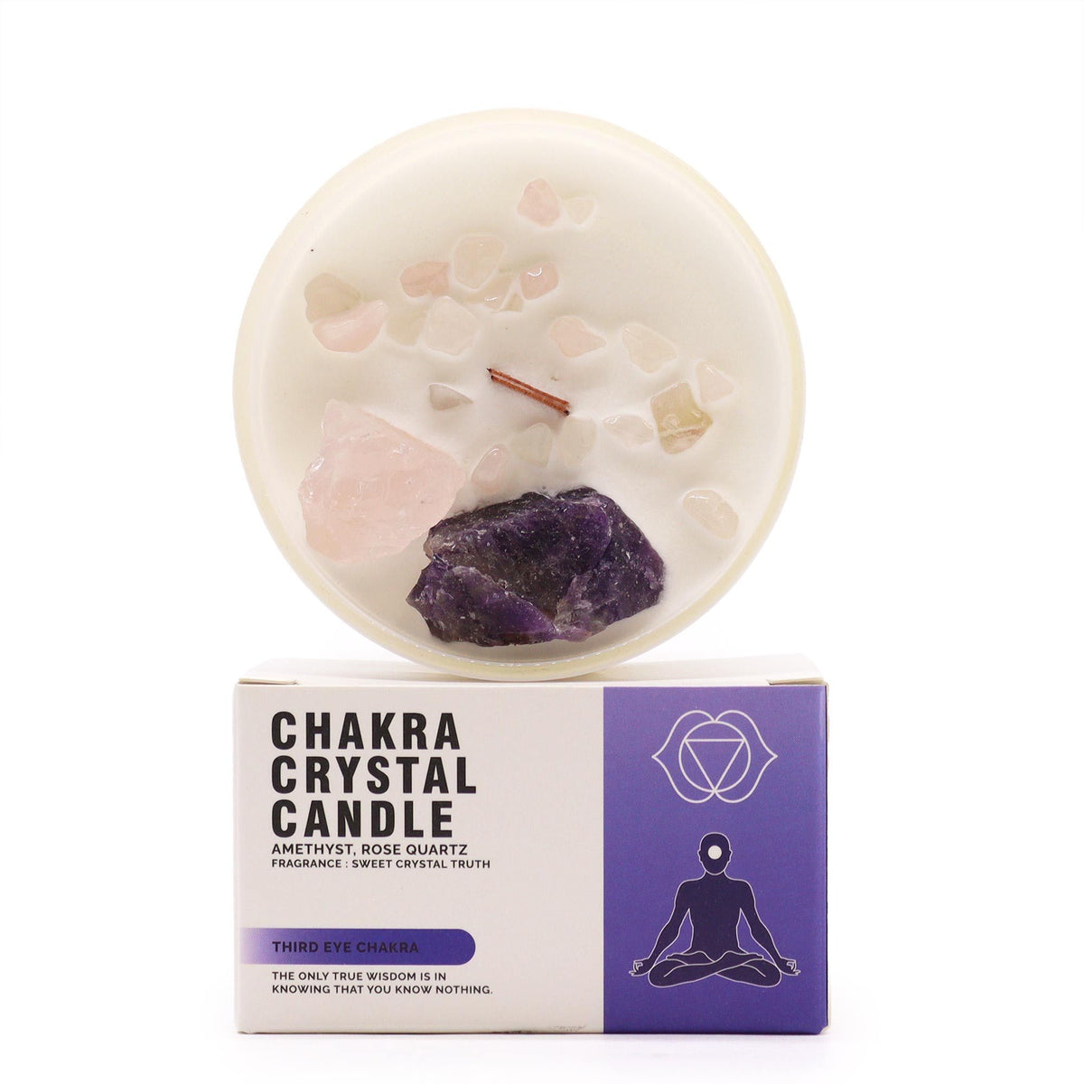 Third Eye Chakra Crystal Candle - Sweet Crystal Truth – view 2