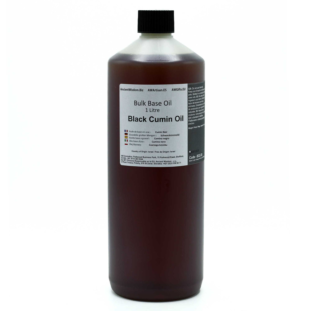Black Cumin Base Oil - 1 Litre