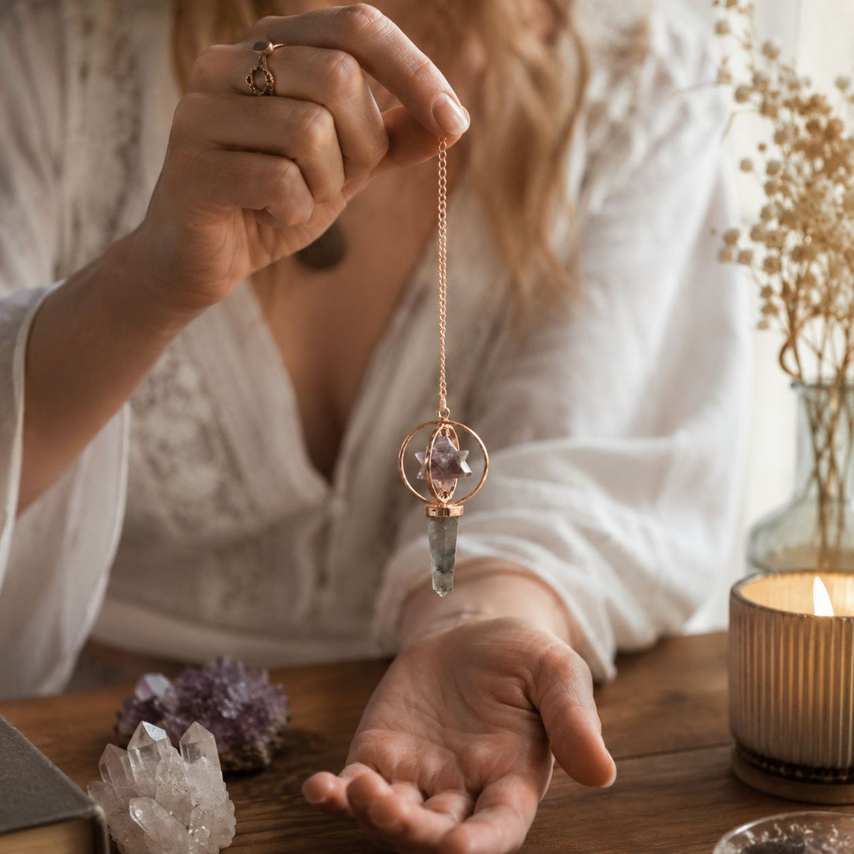 Cosmic Navigator Pendulum - Amethyst & Labradorite – view 3