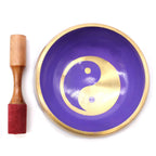 Large Yin and Yang Singing Bowl Set - White/Purple (14cm) – view 3