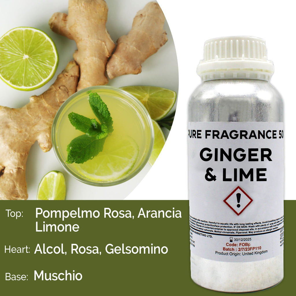 Ginger & Lime Pure Fragrance Oil - 500ml – view 3